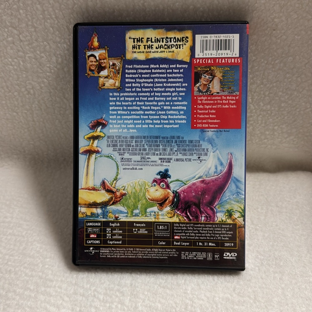 The Flintstones in Viva Rock Vegas (DVD, Widescreen) Animated Cartoon - Picture 2 of 5